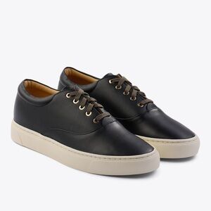 Nisolo Black Everyday Leather Sneakers size 9.5